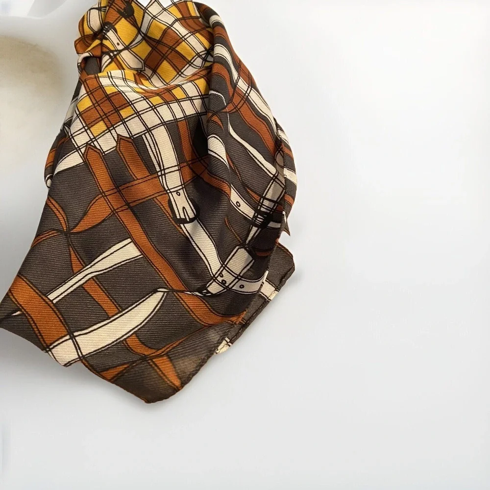 Nordstrom Collection Eighteen Scarf Square Western Equestrian Buckle Print Women